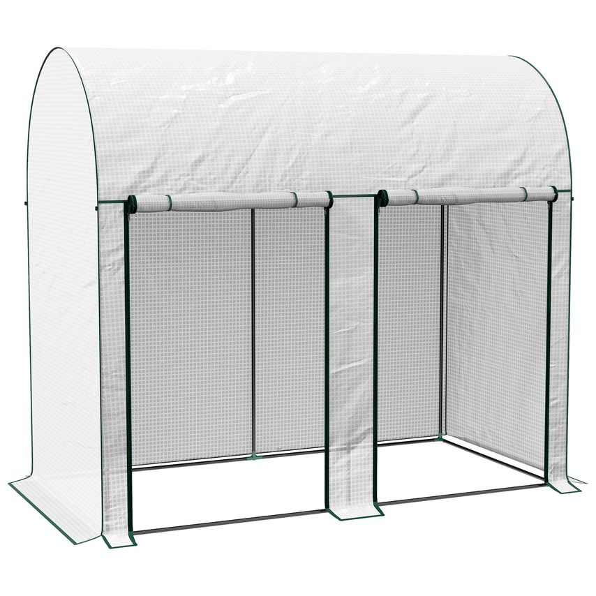 200 x 100 x 178cm Small Tomato Greenhouse with Roll-up Zipped Doors