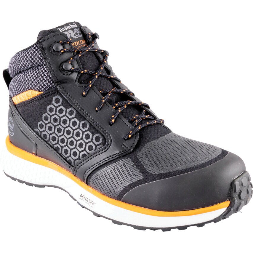 Timberland Pro Reaxion Mid Black/Orange Hiker Size UK 6.5/EU-40