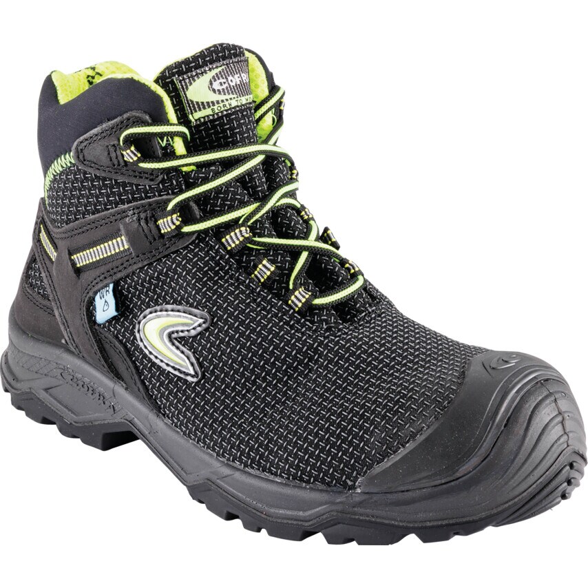 Cofra Puez Black/Yellow Boots - Size 10.5/45