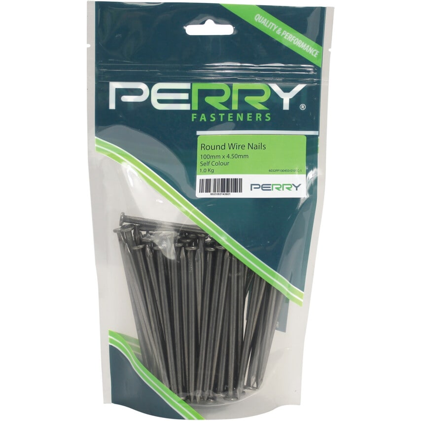 Perry Wire Nails Round 125mm (1Kg)