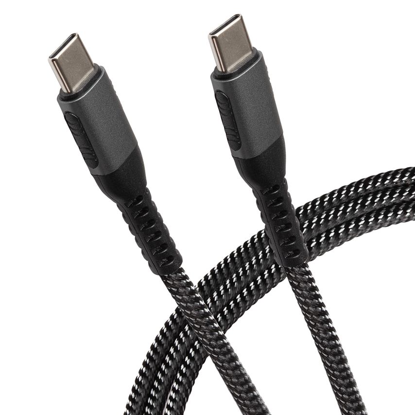 USB-C to USB-C 60W Braided Cable Black - 3m