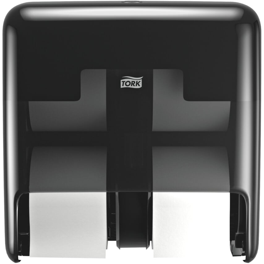 Tork Optiserve Coreless 4-ROLL Toilet Paper Dispenser Black