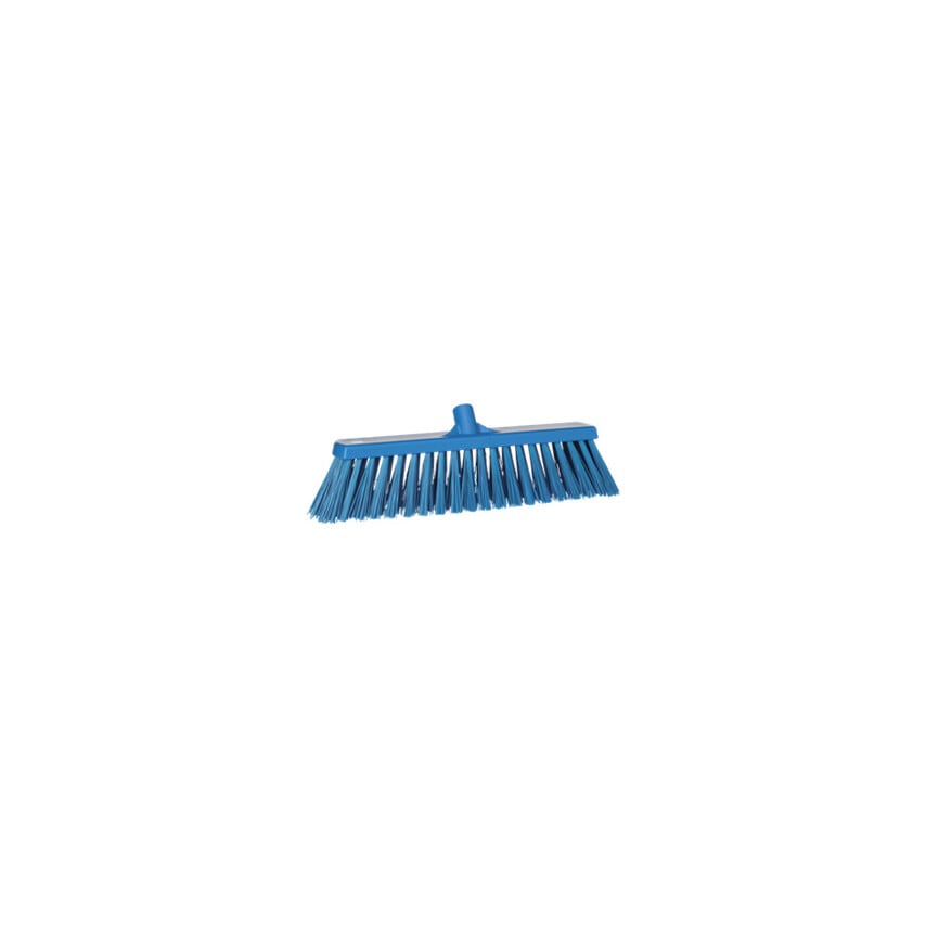 Vikan Broom 530mm Very Hard Blue