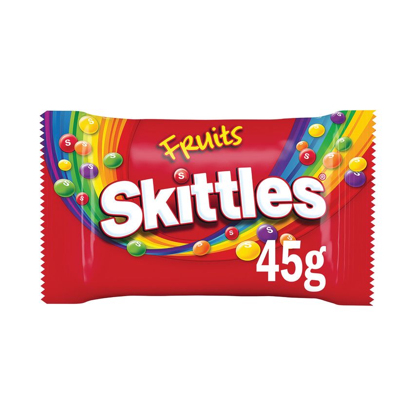 Chewy Sweets Fruit Flavoured Bag 45g (Pack of 36) - 100548