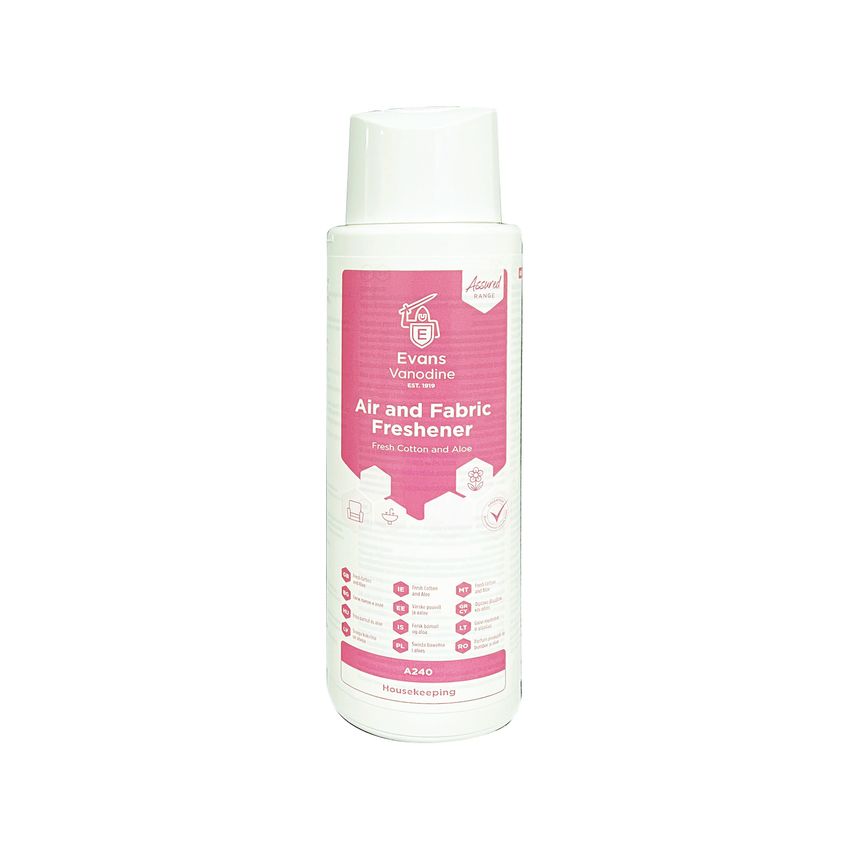 Air and Fabric Freshener Fresh Cotton and Aloe 500ml (Pack of 8) - A240FEV