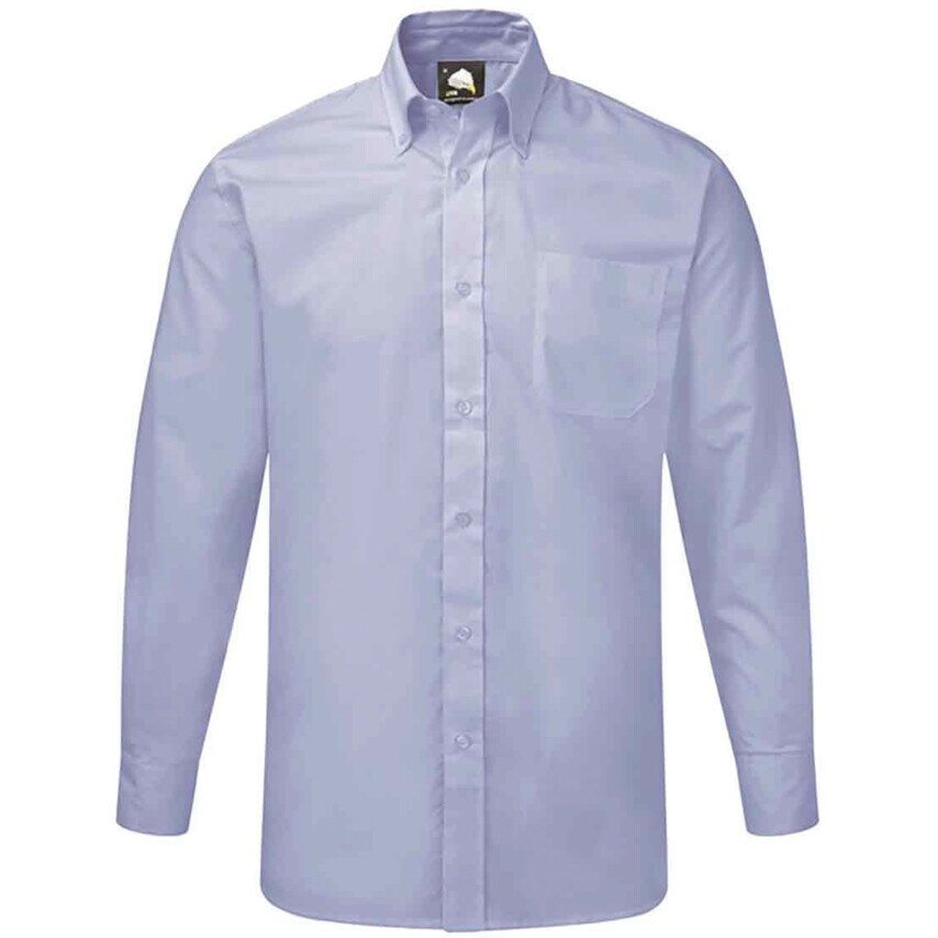 ORN Oxford Shirt Long Sleeve Sky Blue Size 18in