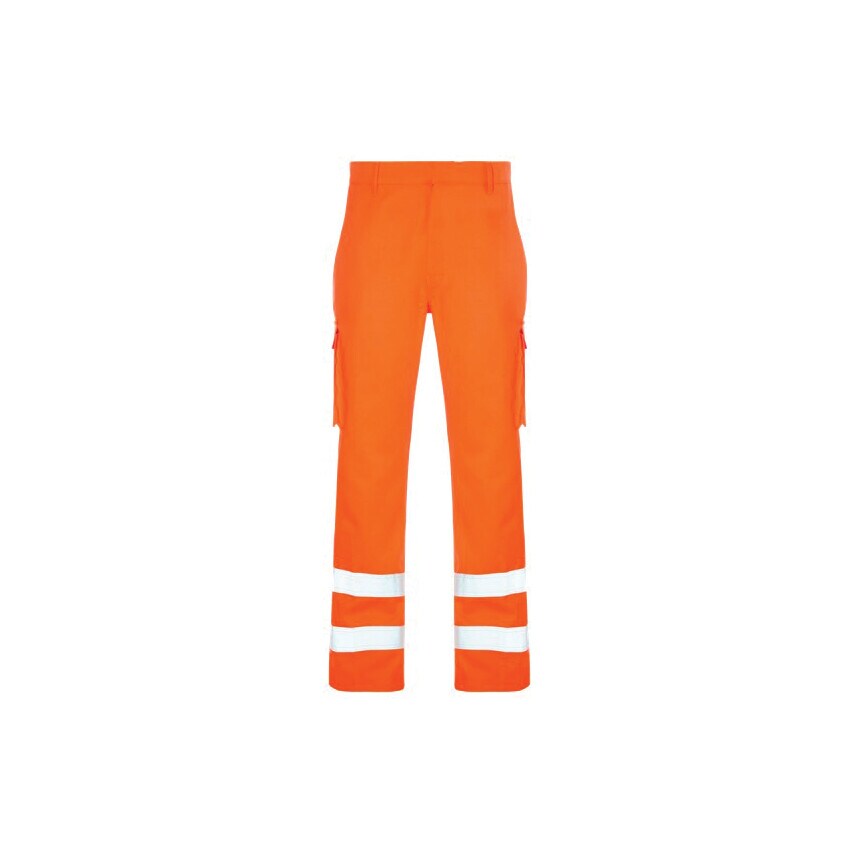 Alsico Rail Orange Trousers - Size 44/Tall