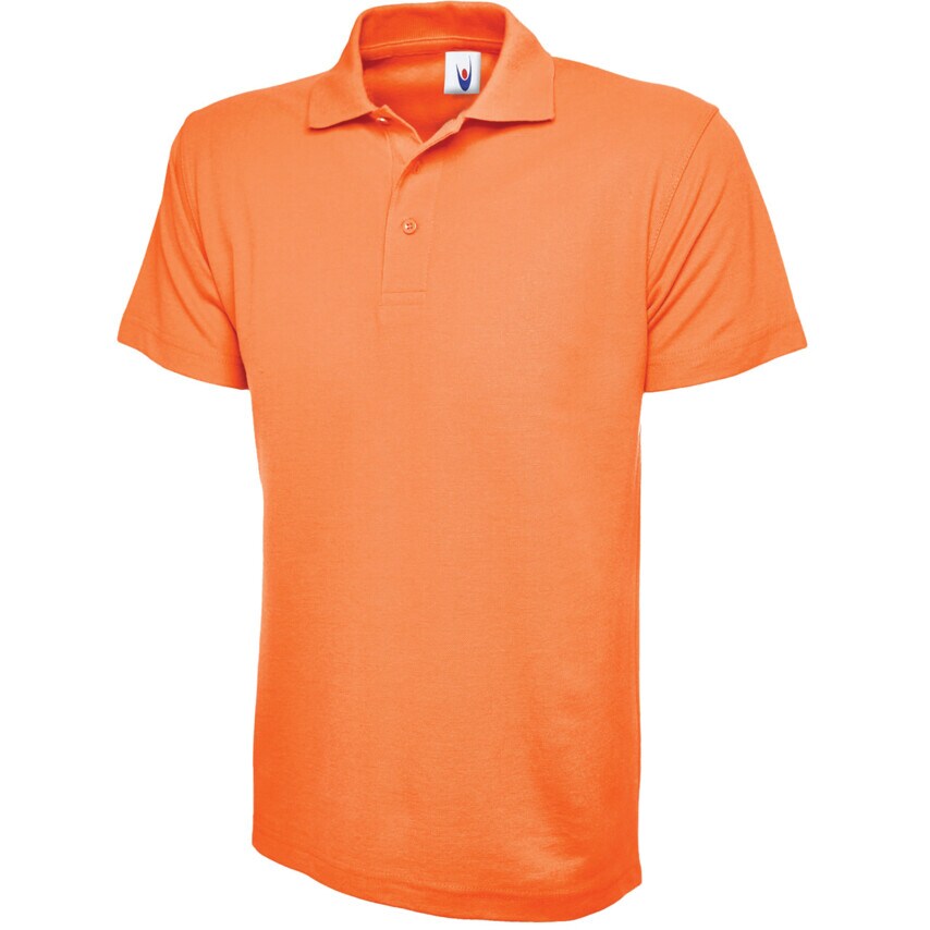 Uneek UC101 Orange Polo Shirts - Size Small