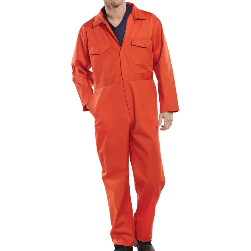 Beeswift Click PC Boiler Suit Orange - Size 46in