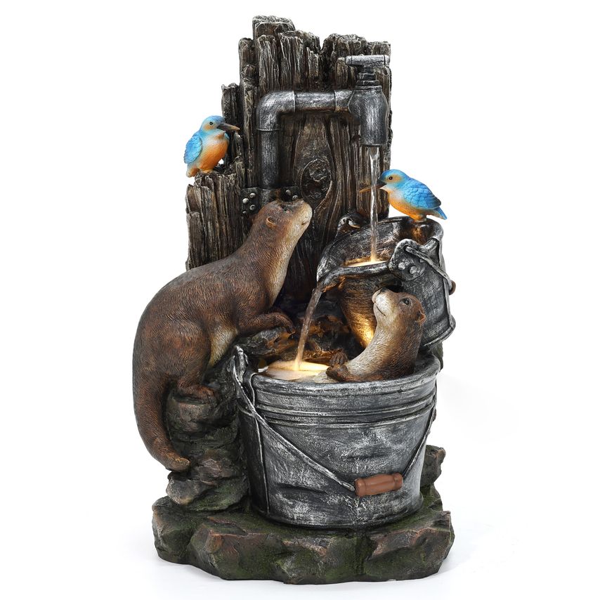 Electric Water Feature Otter Oasis