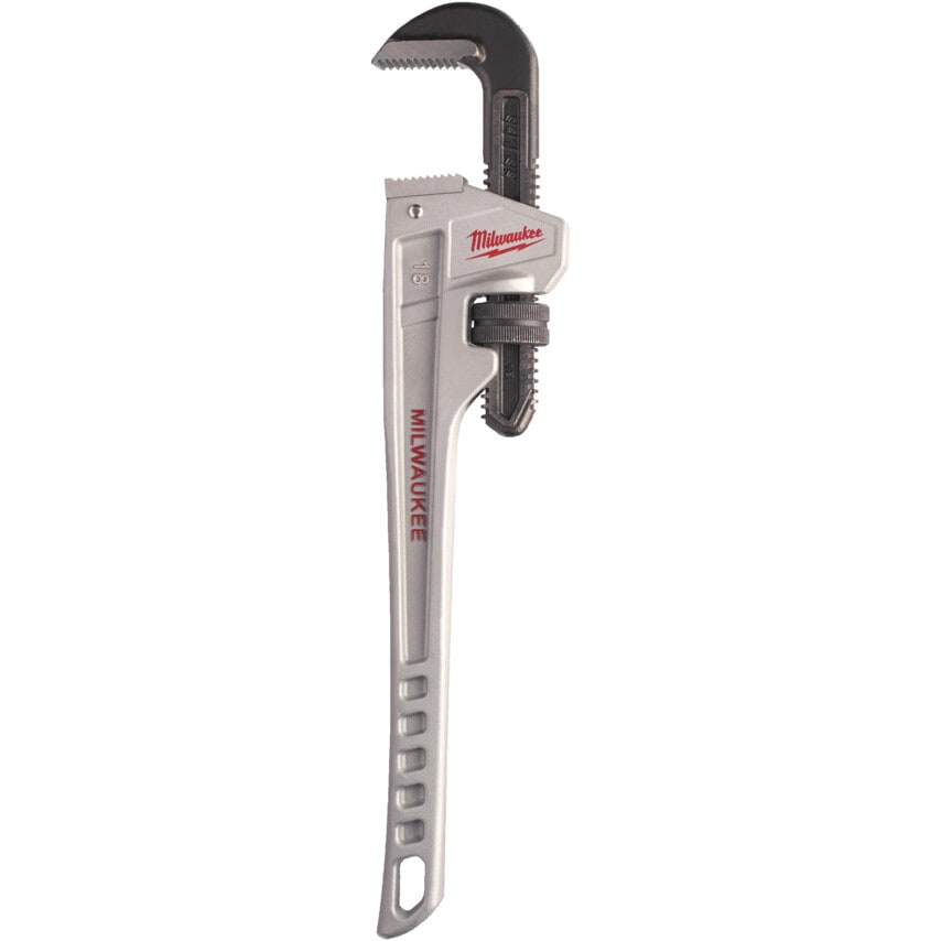 Milwaukee 18in Aluminium Pipe Wrench- you get 5