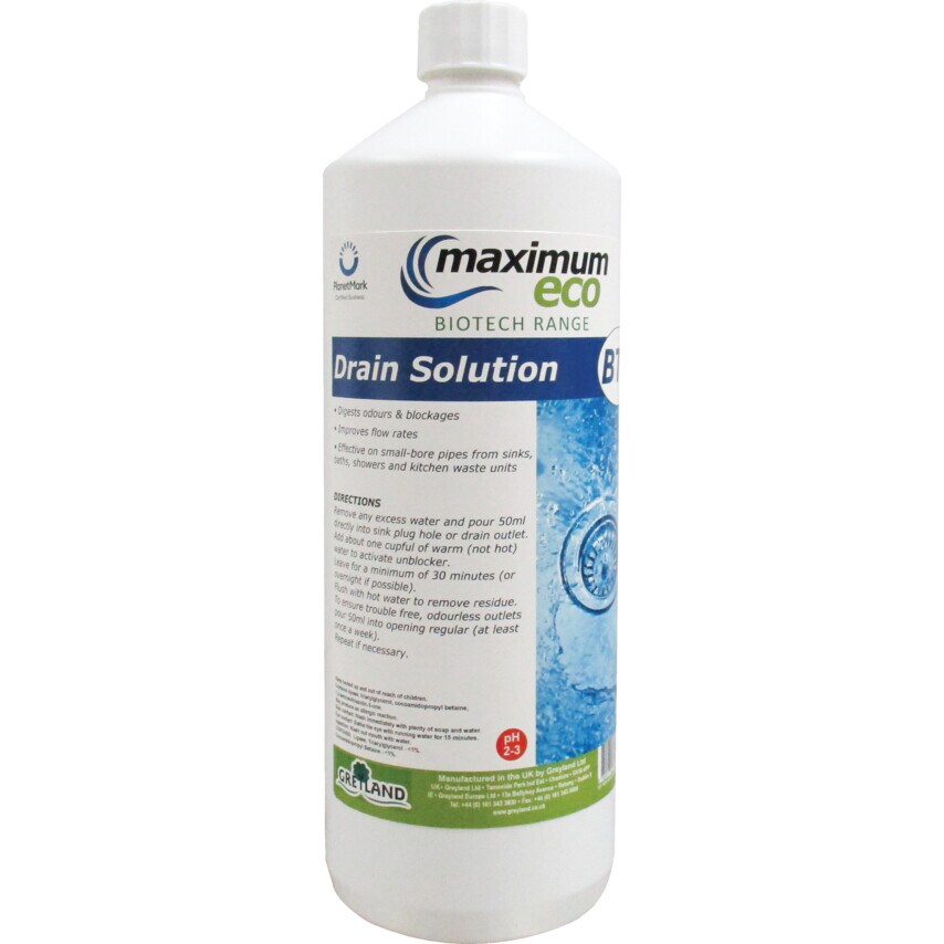 Maximum Eco Biotech BT8 Drain Solution 1 Litre