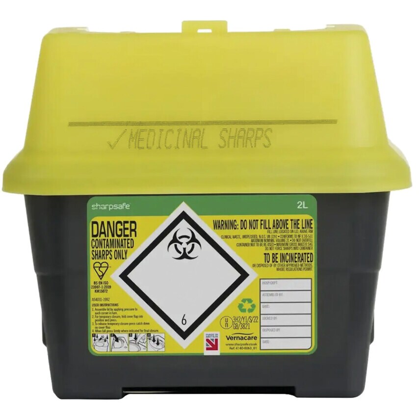 Medikit SHARPS DISPOSAL CONTAINER 2L