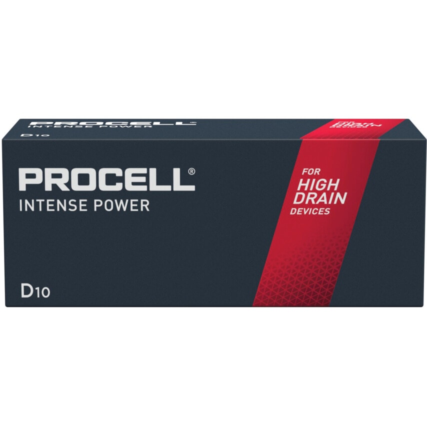 Duracell Procell Alkaline Intense Power d 1.5V Pack of 10