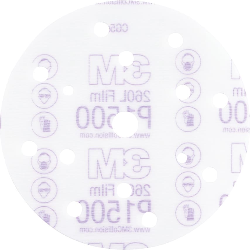 3M 51053 260L Hookit Disc P1500150Mm lD8614A (Single)