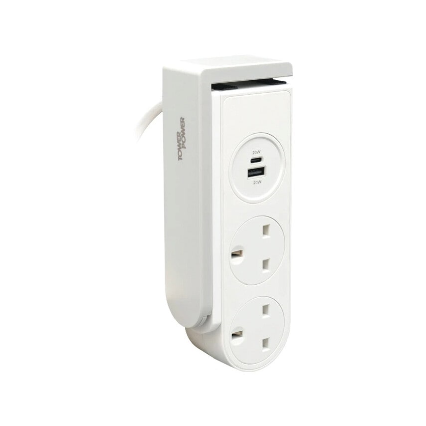 2G 1.5M USB CLIP ON EXT LEAD WHITE